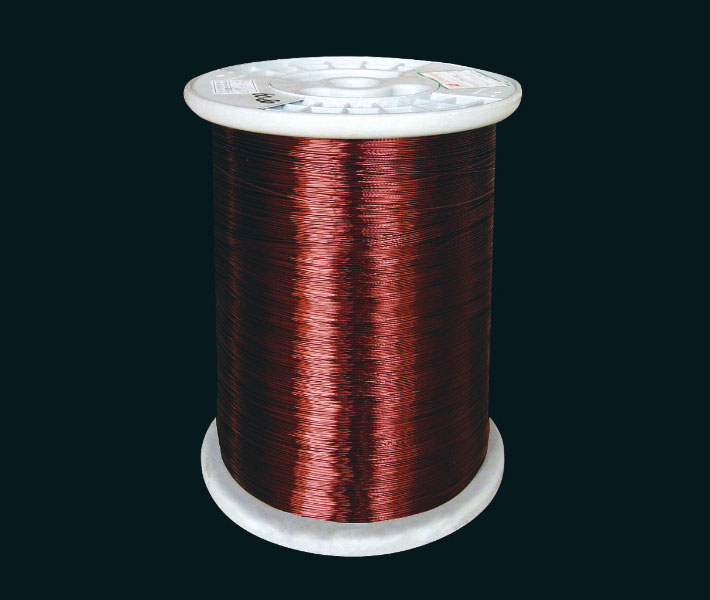 Enamelled round aluminum wire